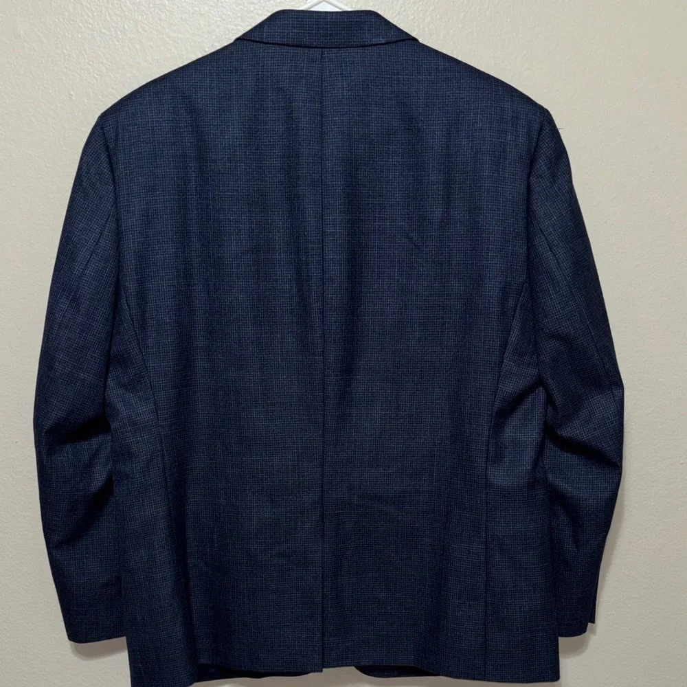 Ralph Lauren Navy Textured Sport Coat Blazer